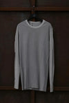 BORIS BIDJAN SABERI Long Sleeve T-Shirt AW22 LS1.2 RF FTN00001+FTJ00001 Light Gray PBBS23 4